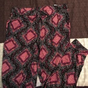 Printed relax fit Ankle pants